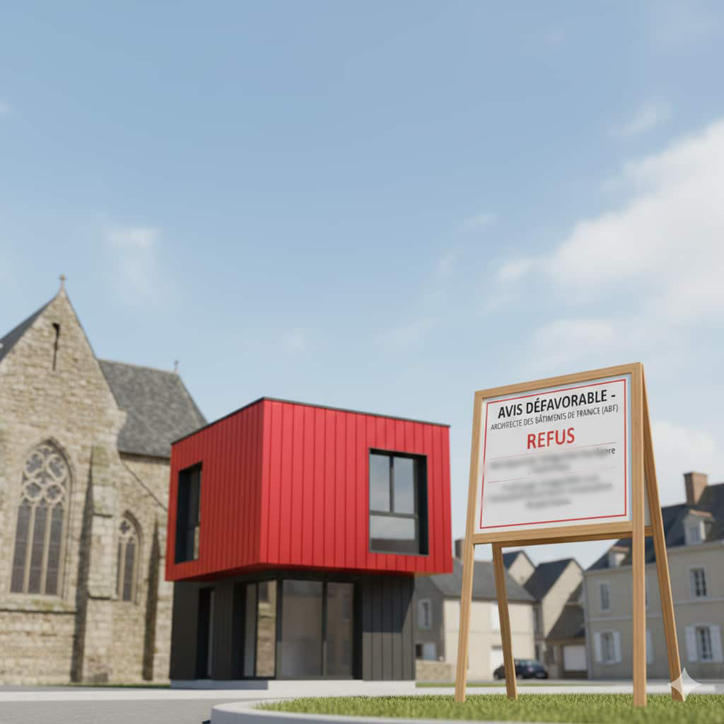 3D refus permis de construire ABF non-conformité esthétique site classé