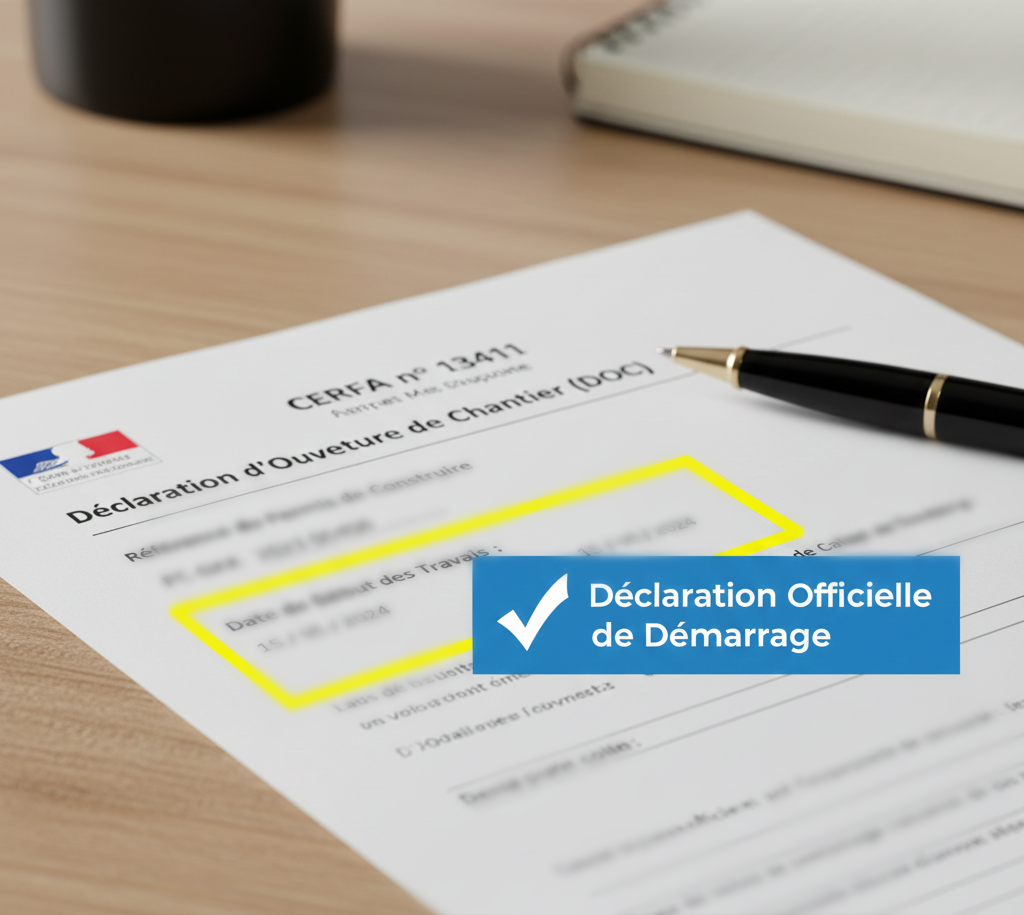 3D dépôt cerfa 13411 mairie avant travaux début du chantier légal