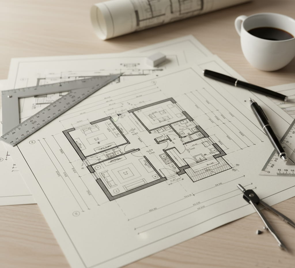 pièces graphiques 2D obligatoires dossier permis de construire maison plans masse coupe façades