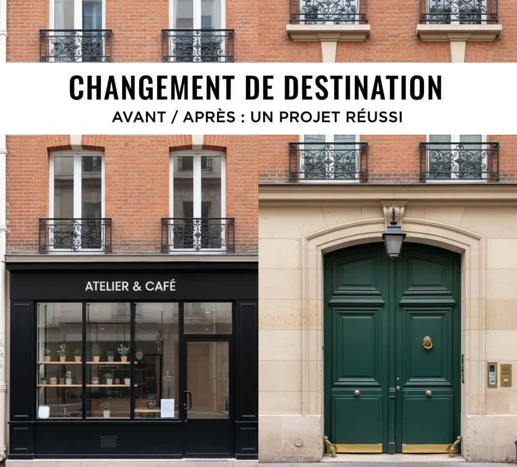 changement de destination commerce en logement