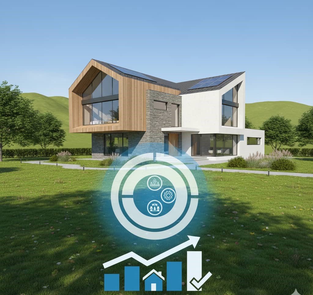 3D illustration exemple surface de plancher finale 165m2 architecte obligatoire