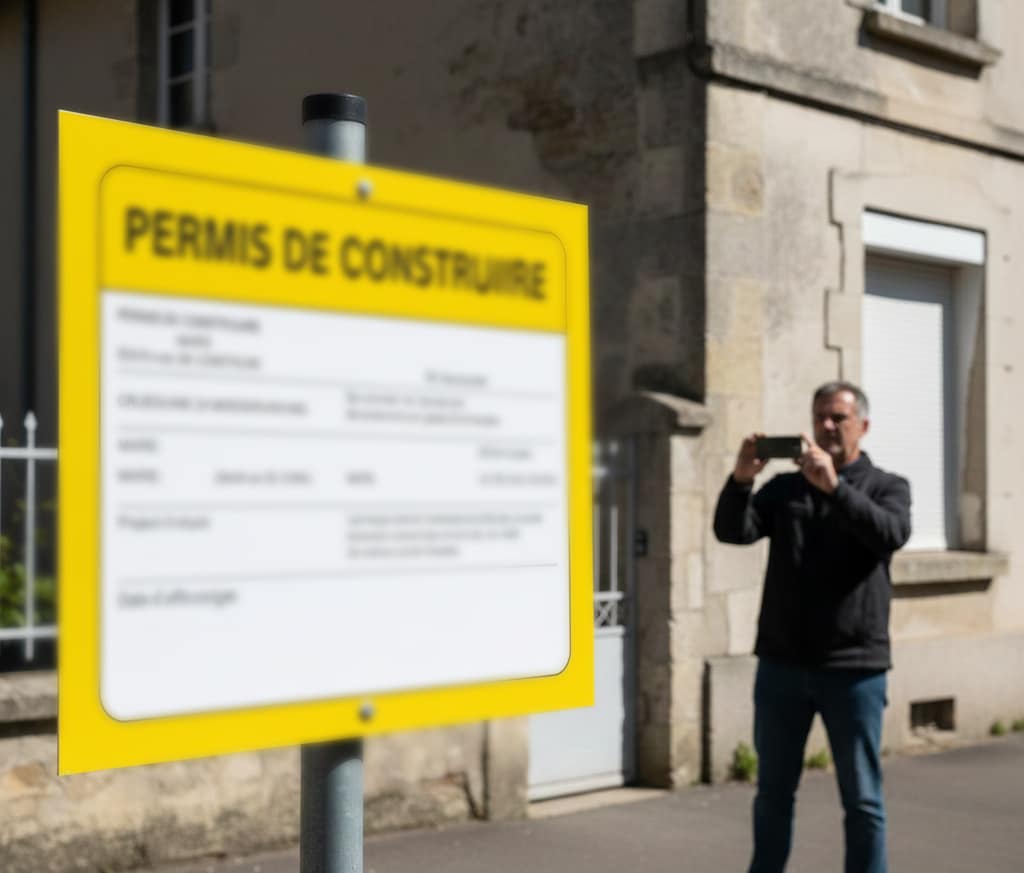 panneau permis de construire affichage légal recours des tiers