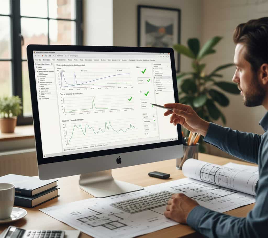 Logiciel d’étude thermique RE2020 pour permis de construire avec indicateurs Bbio et Cep affichés à l’écran
