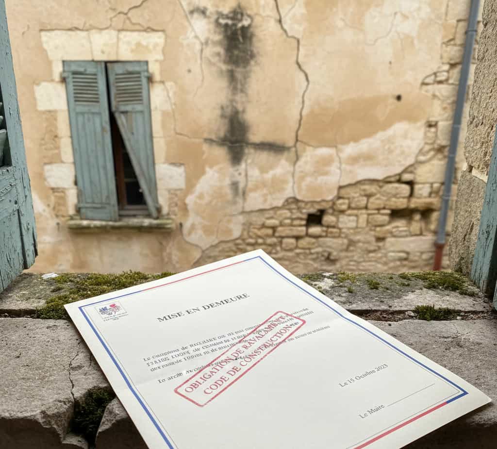 mise en demeure mairie ravalement de façade obligatoire