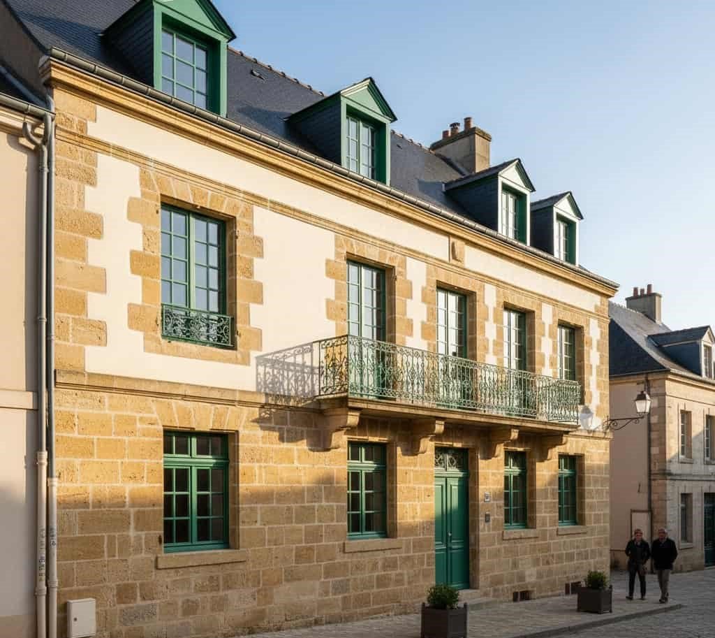 photo façade rénovée matériaux traditionnels Secteur Sauvegardé