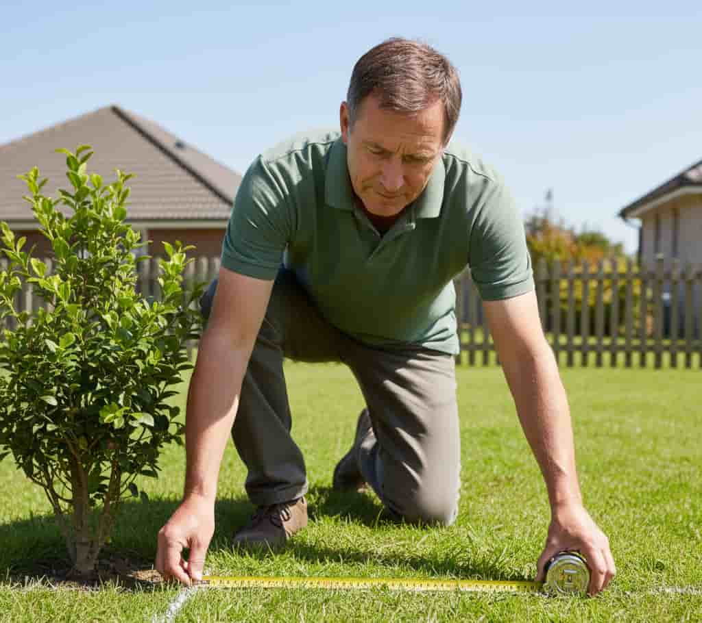 Mesure d’une haie de 2 m ou moins à 0,50 m de la limite de propriété