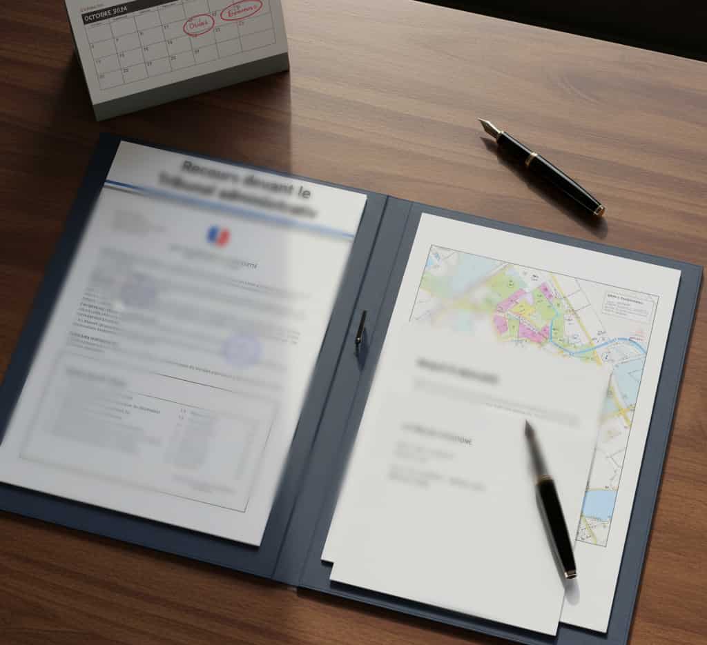 Dossier complet de recours devant le Tribunal administratif avec décision contestée, pièces justificatives, inventaire et notifications