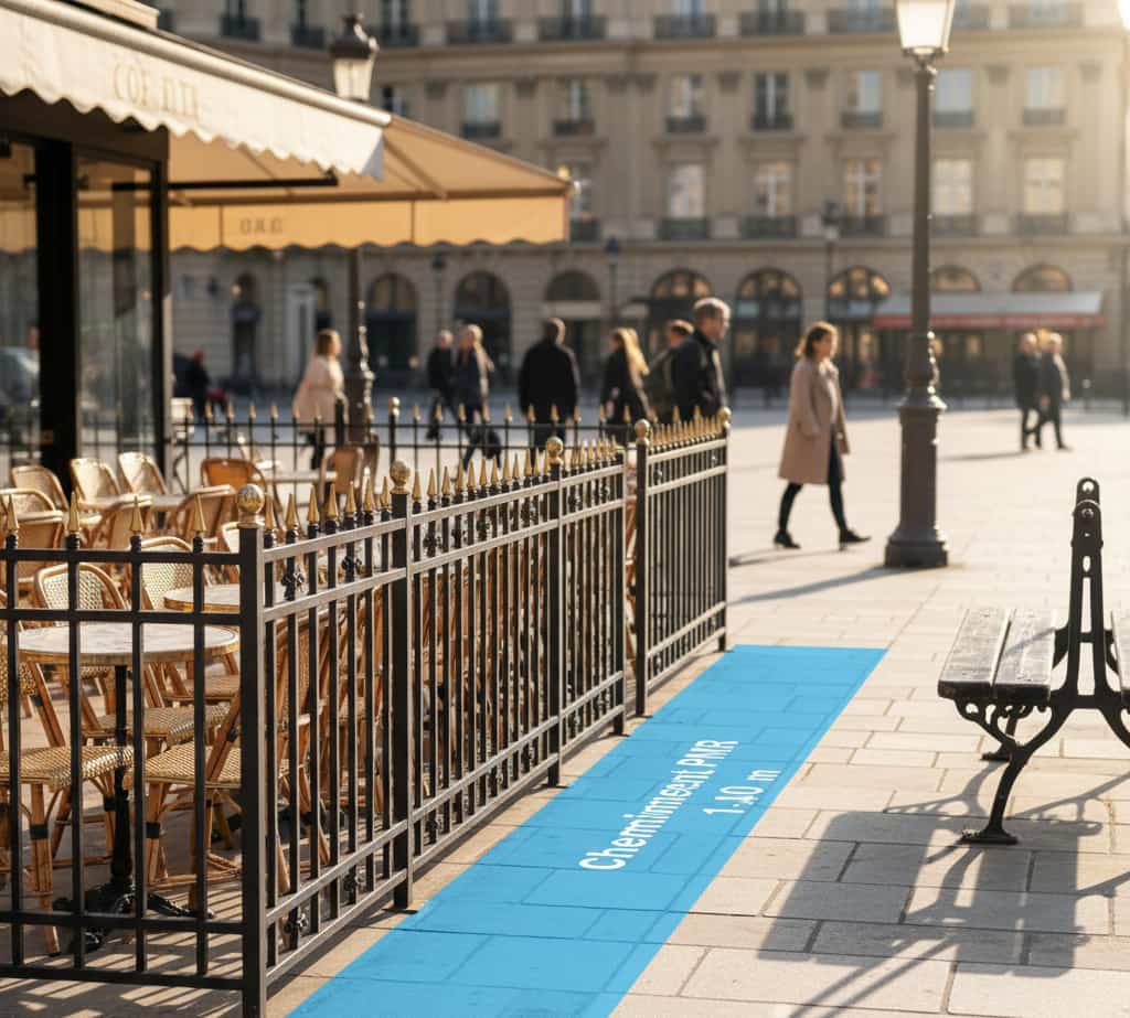 terrasse restaurant conformité accessibilité PMR trottoir