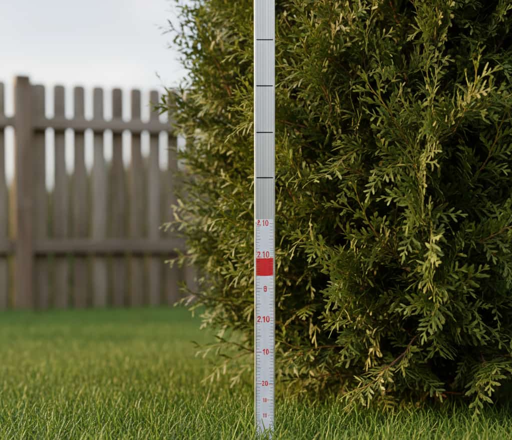 mesure hauteur haie 2m10 litige voisinage