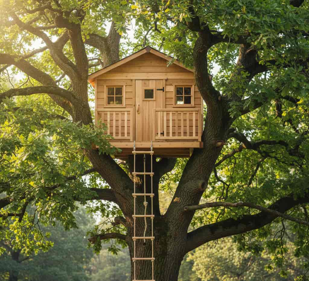 petite cabane dans les arbres de moins de 5m2 sans permis