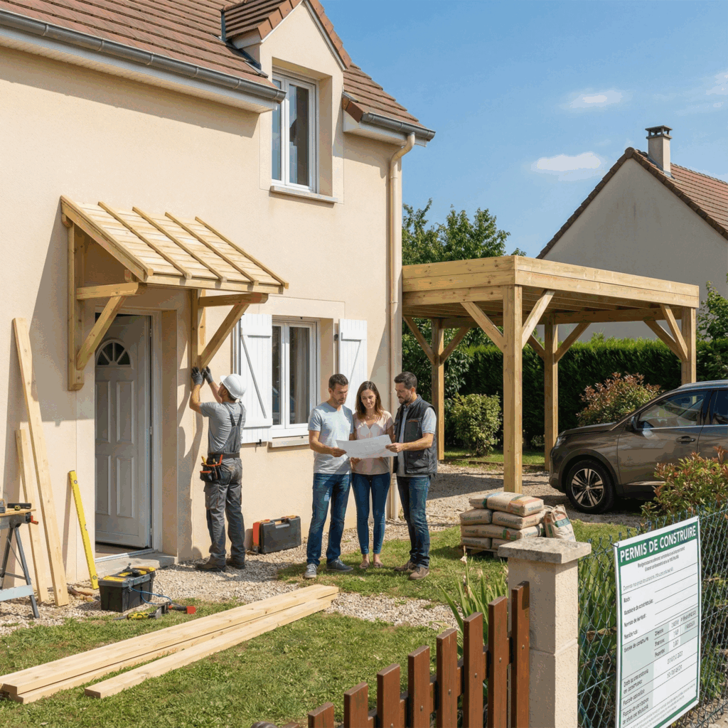 autorisation Préau et Auvent