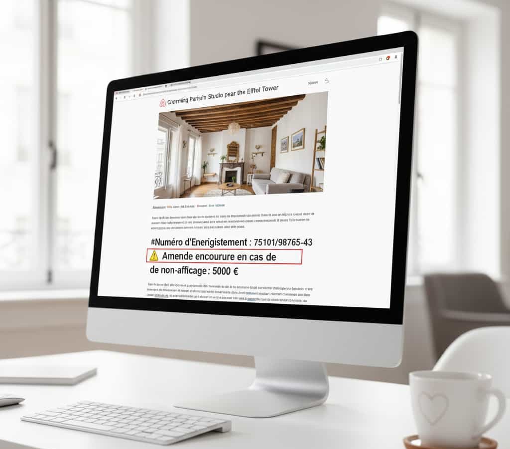 annonce Airbnb numéro d'enregistrement 13 chiffres obligatoire