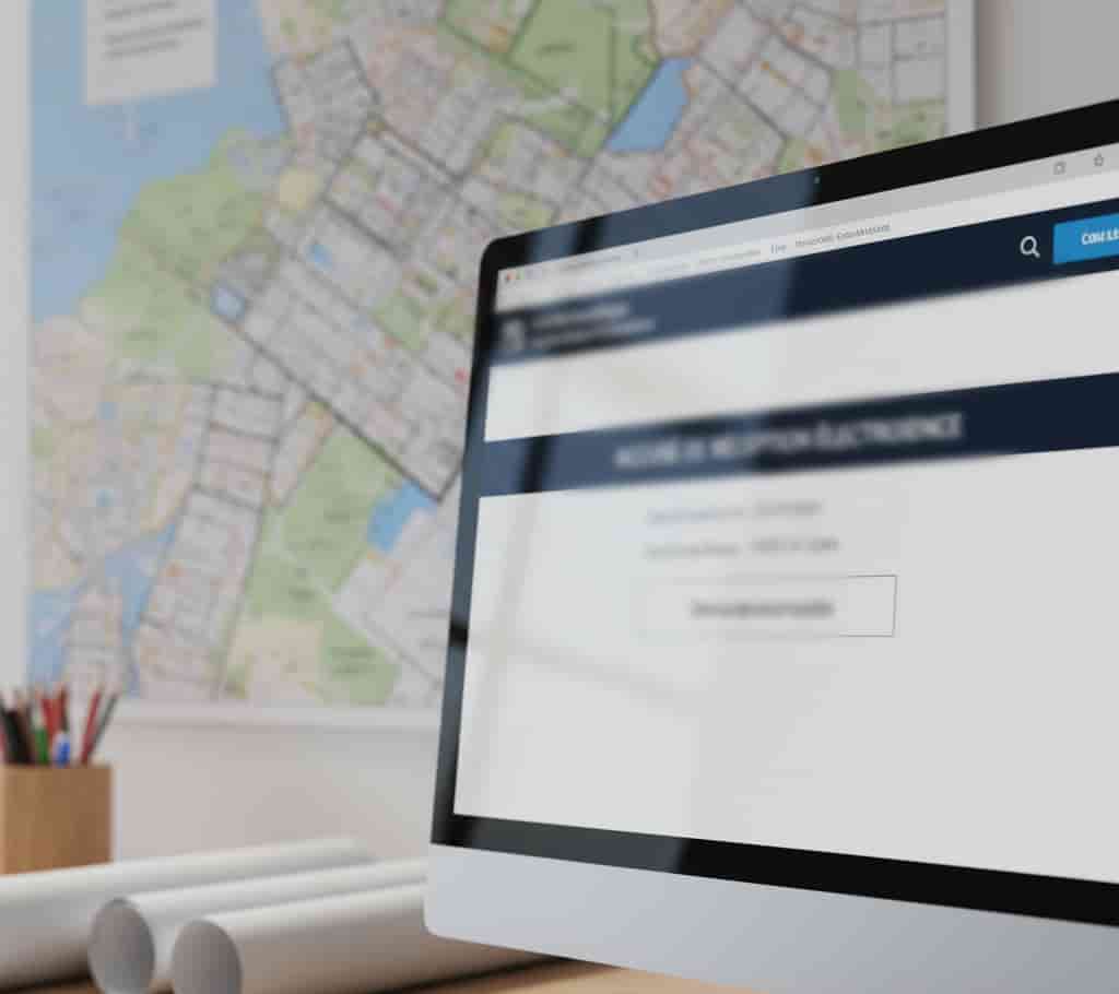 Accusé de réception électronique après dépôt dématérialisé d’un permis de construire en ligne en mairie