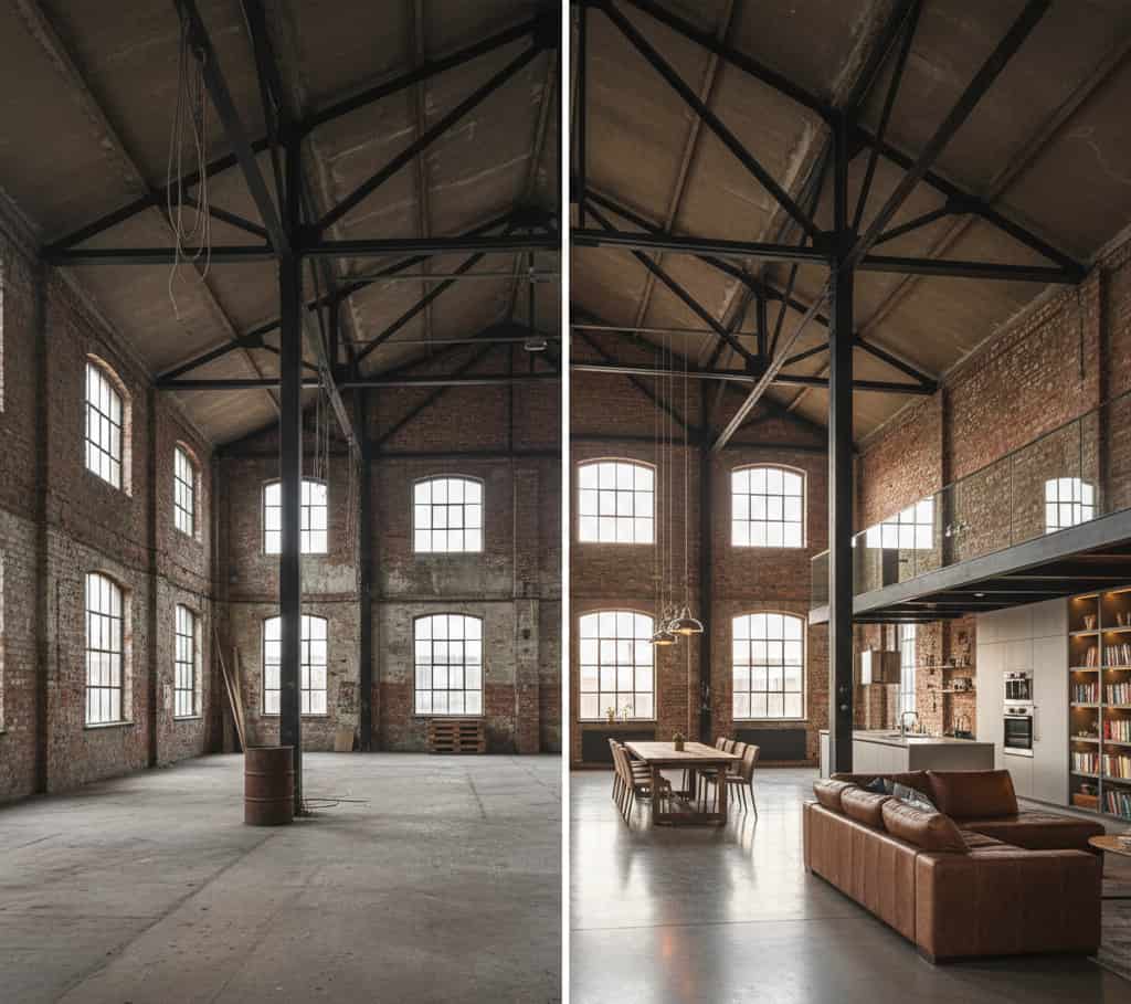 Transformation d’un entrepôt en loft après changement de destination