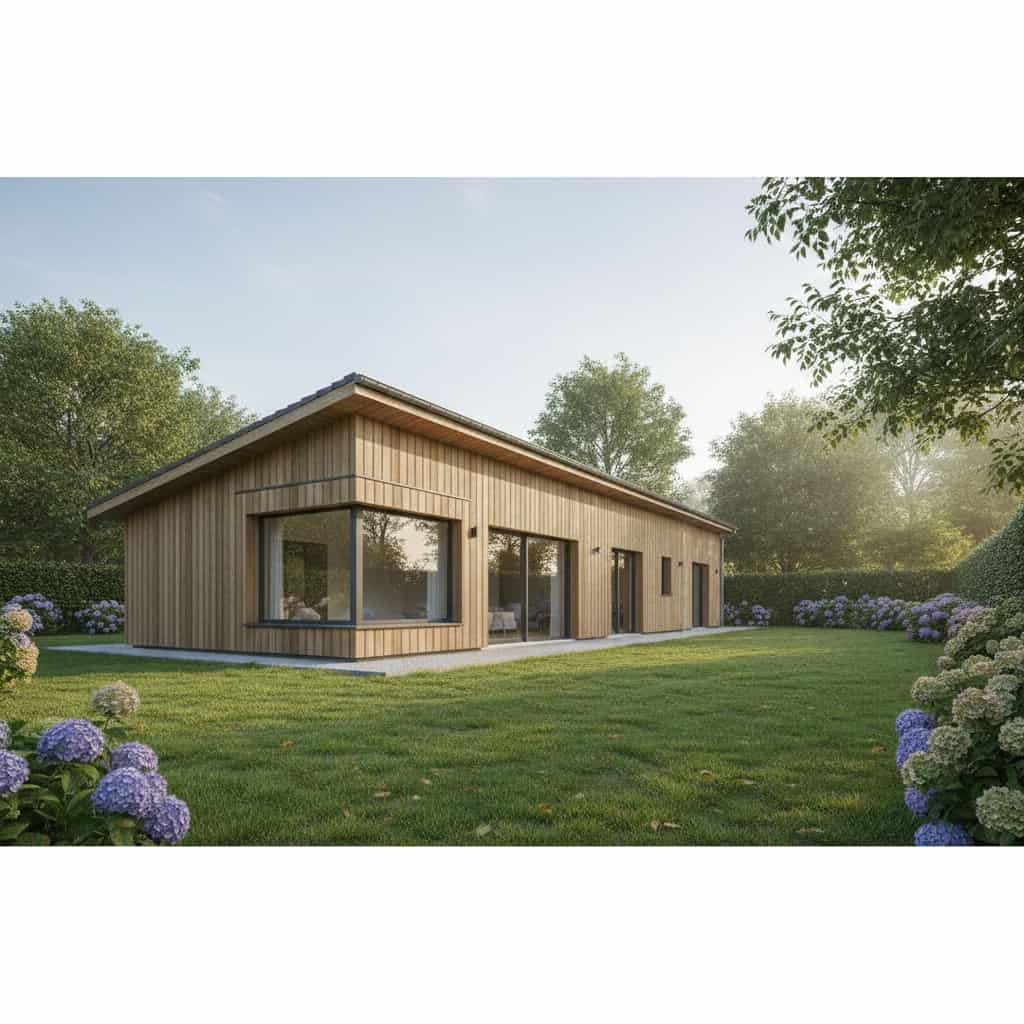 Maison en ossature bois nécessitant un permis de construire selon la surface