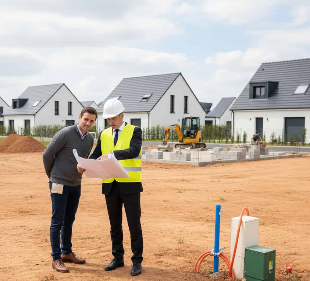 Étapes construction maison terrain constructible permis construire viabilisation chantier