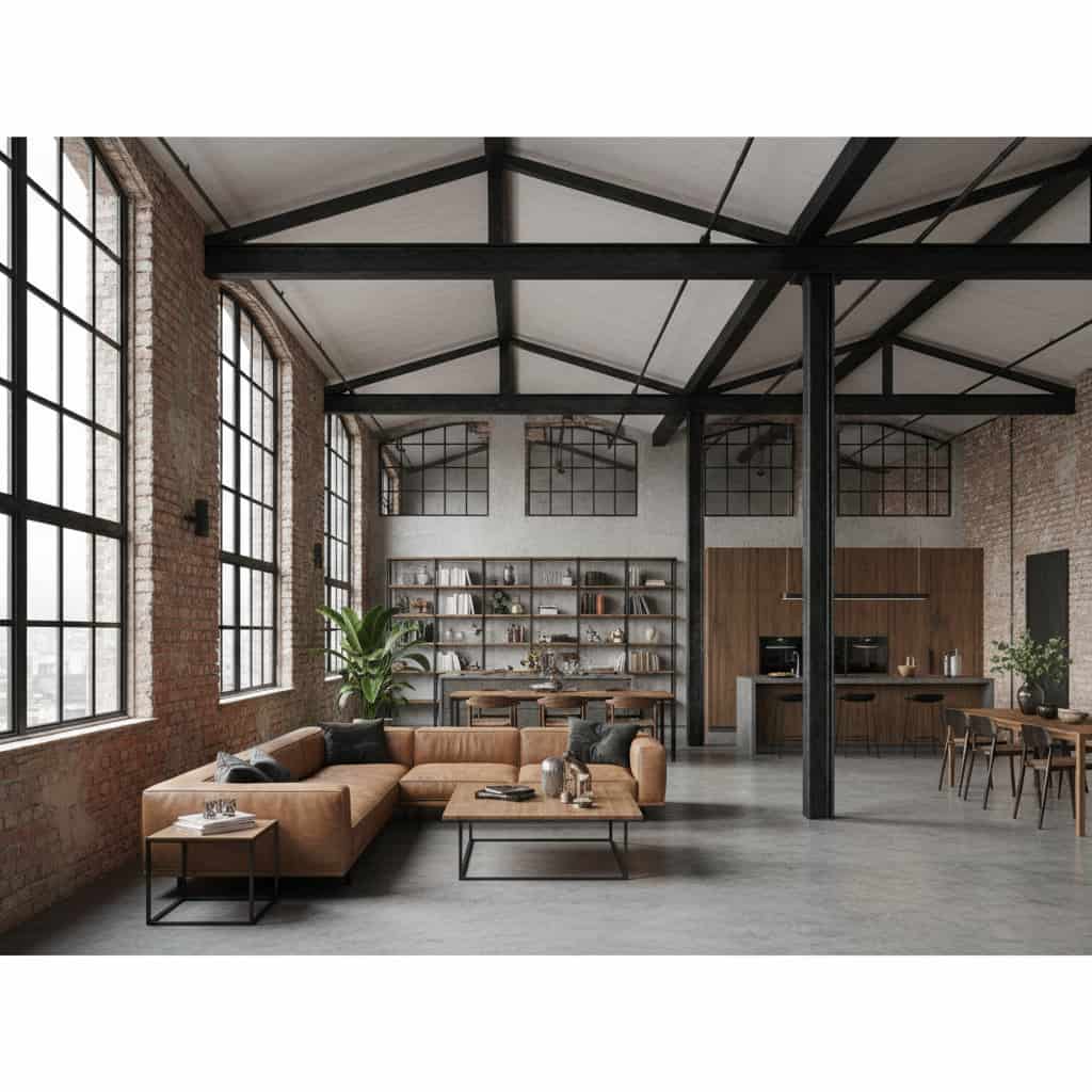 Aménagement d’un loft dans un ancien bâtiment industriel avec permis de construire