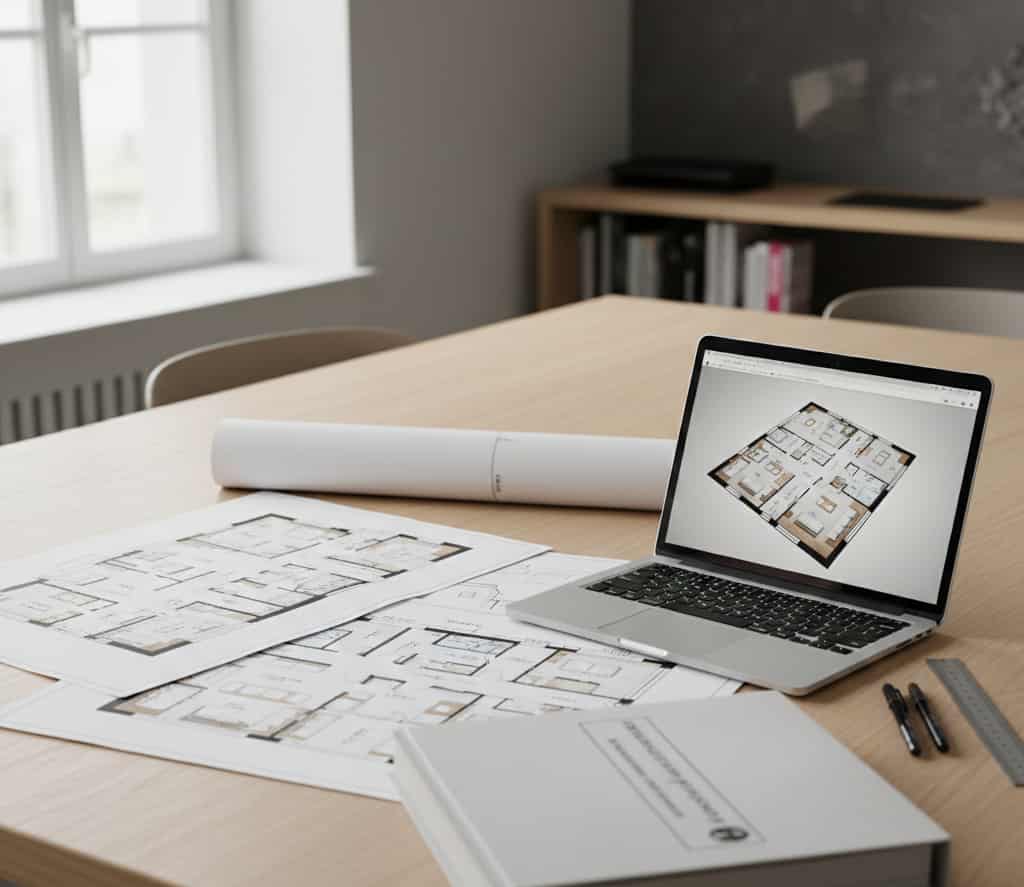 Plans et dossier administratif pour l’aménagement d’un logement en colocation