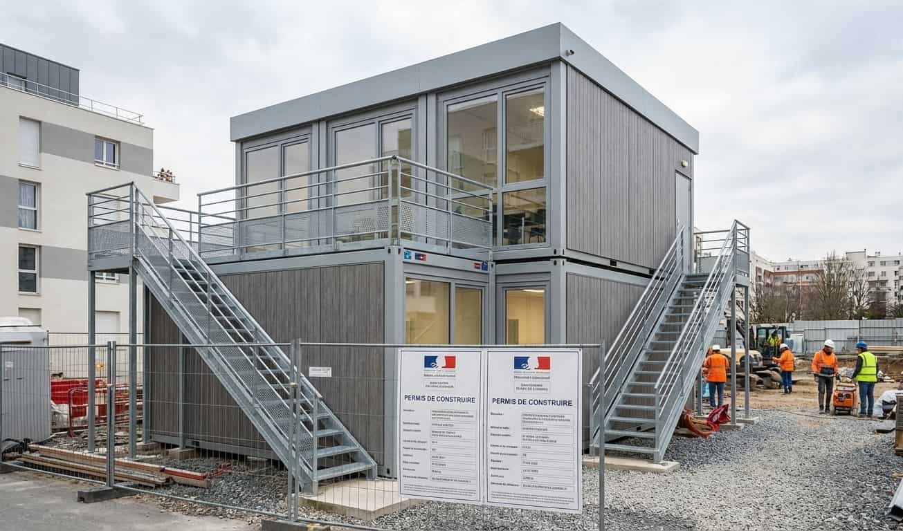 Permis de construire précaire pour bâtiment modulaire temporaire