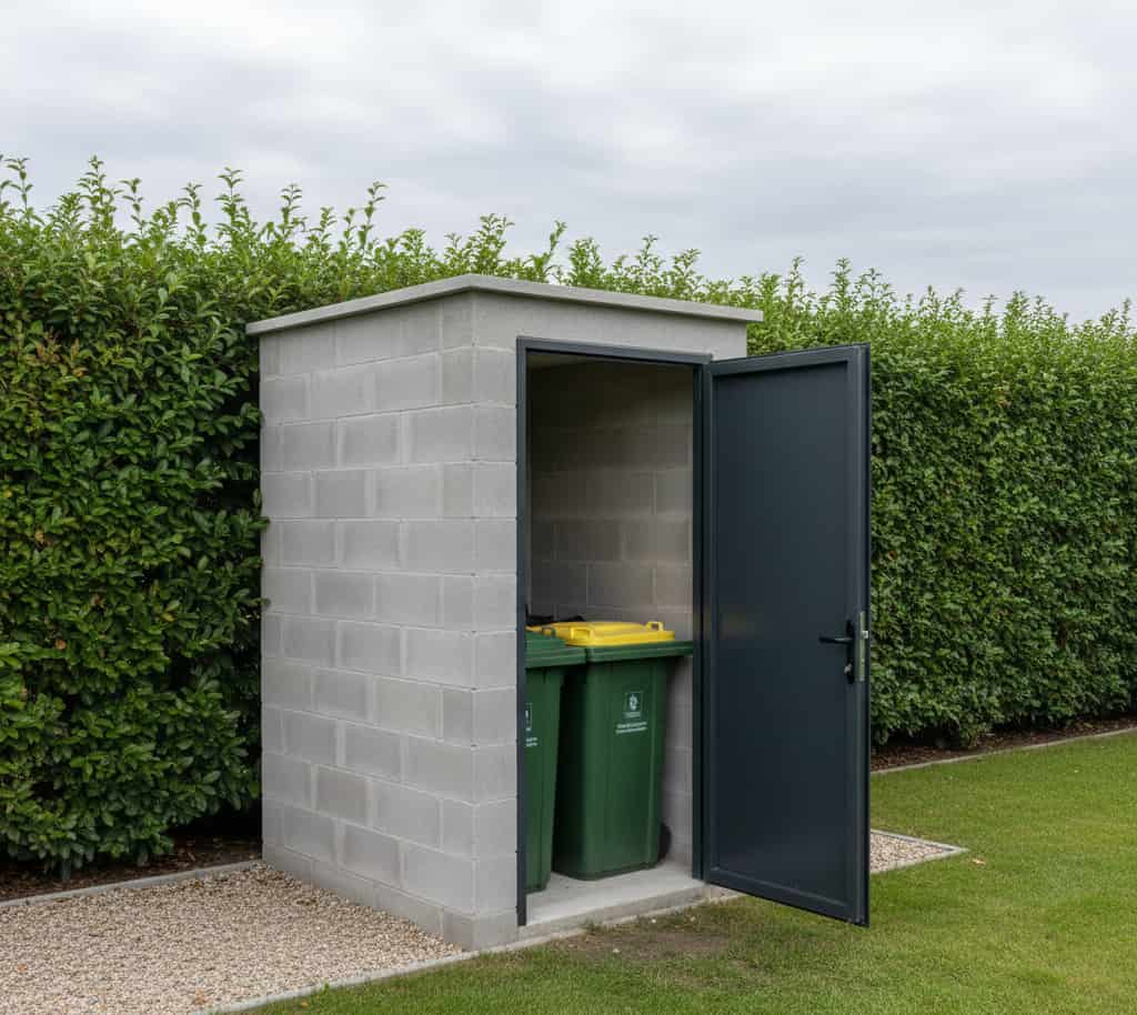 Local poubelles pour maison individuelle soumis à déclaration préalable d’urbanisme