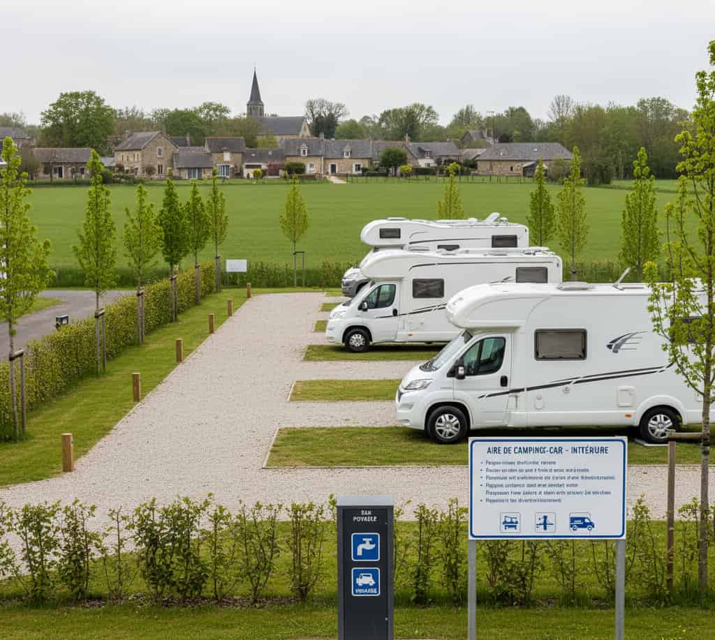 Étude du permis d’aménager et de la déclaration préalable pour créer une aire de camping-car.