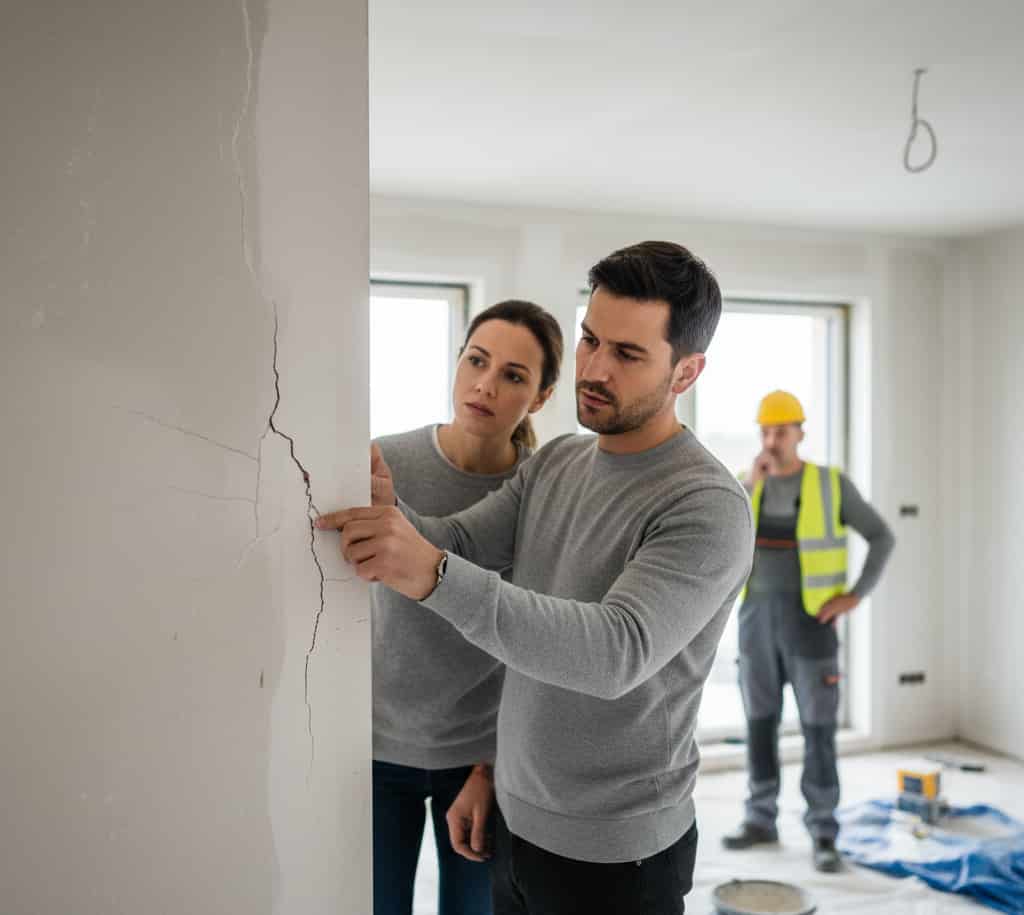 Constat de malfaçons dans une maison neuve lors d’un litige avec le constructeur