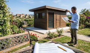 Abri de jardin : emprise au sol et surface de plancher — DP ou PC