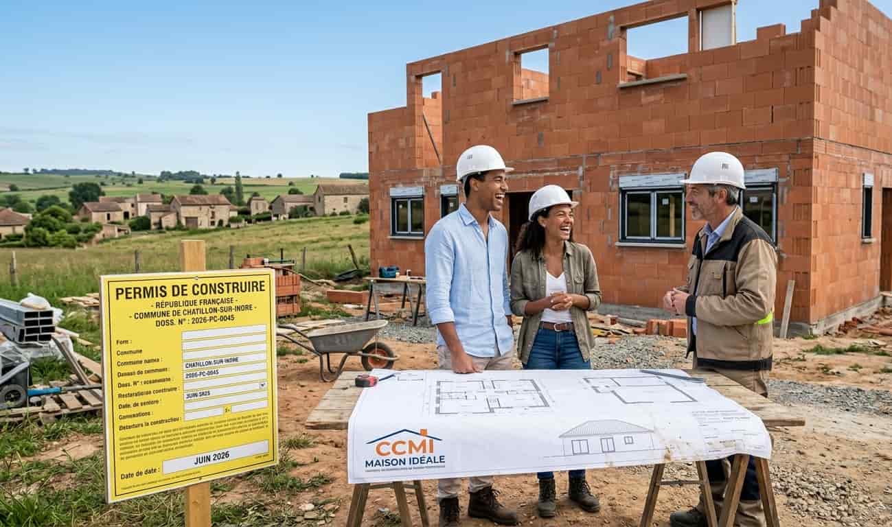 Construction d'une maison neuve individuelle financée par un Prêt à Taux Zéro (PTZ).