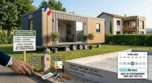 Mobil-home terrain privé 2026 : règle 3 mois, loi ALUR et pastilles