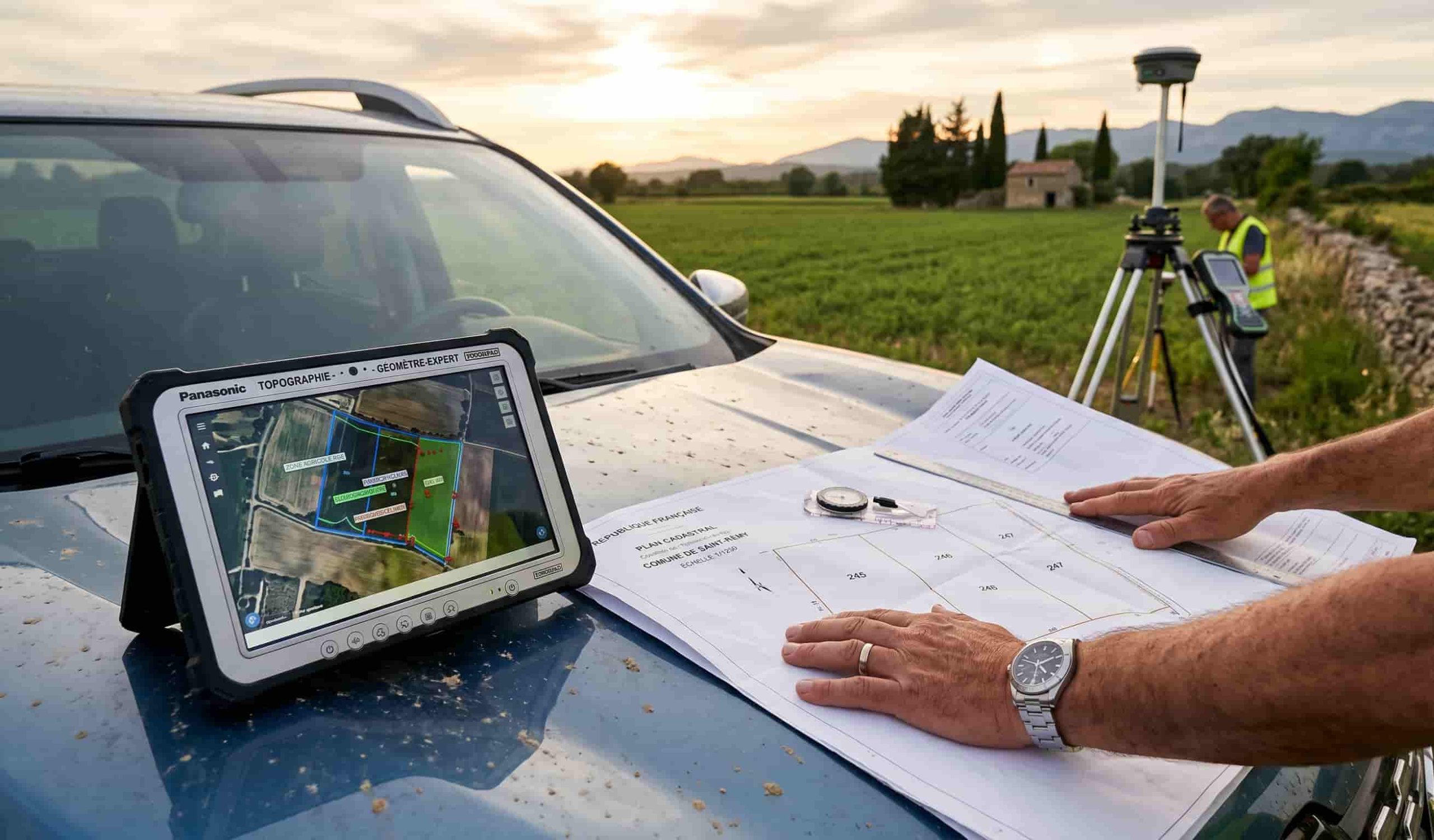 Expertise de géomètre pour rectifier une erreur de délimitation de terrain non constructible en carte communale.