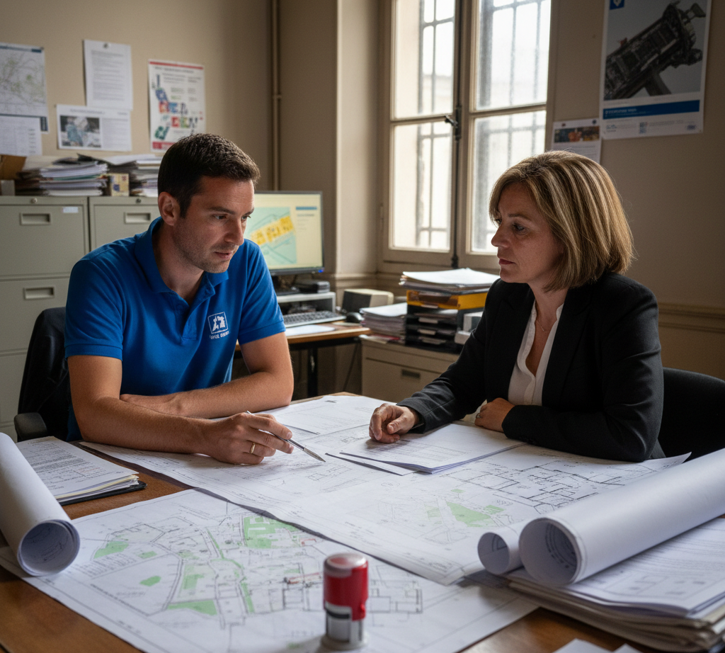 Échange avec le service urbanisme concernant le retrait d’un permis de construire